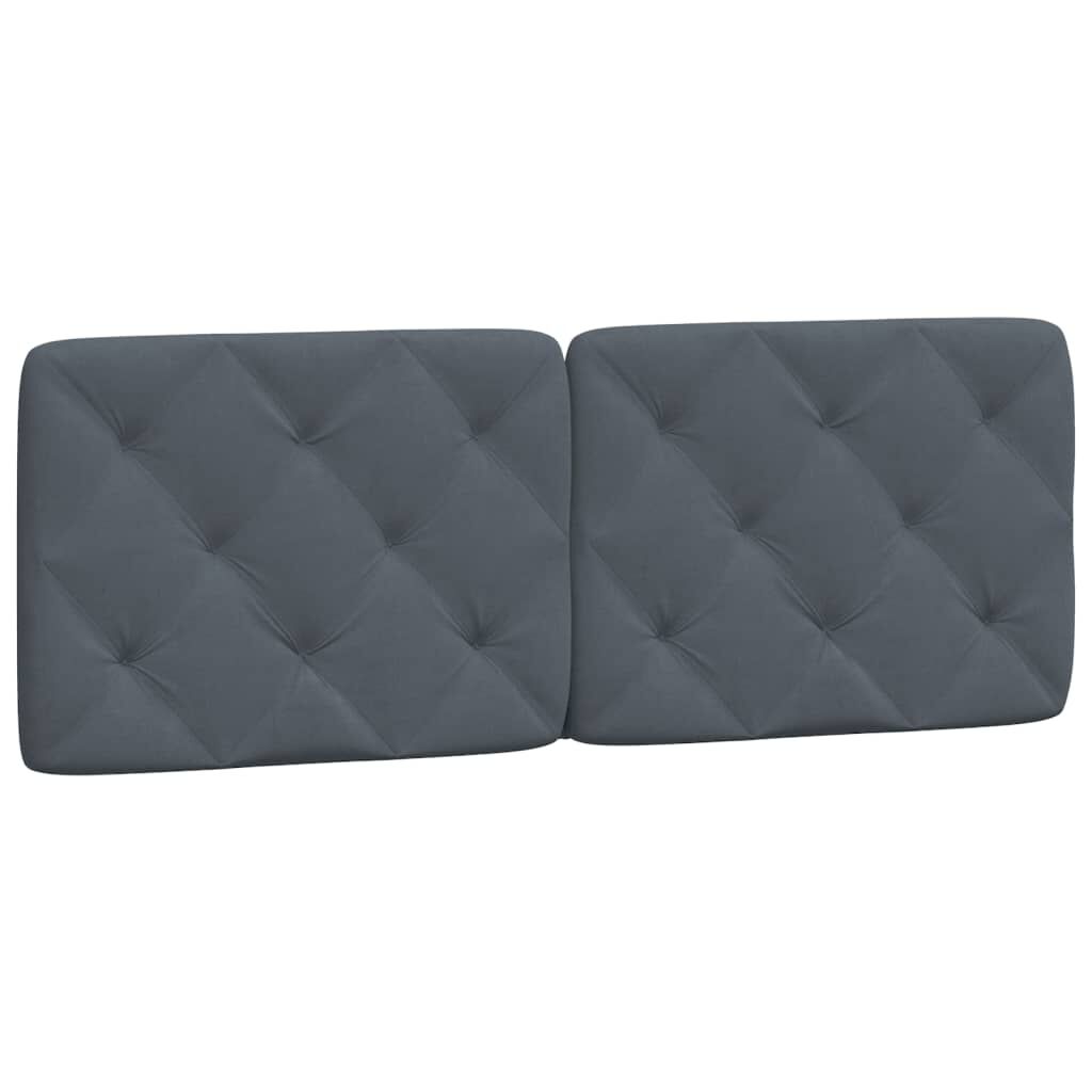 vidaXL Bed Frame without Mattress Dark Grey 137x187 cm Double Velvet