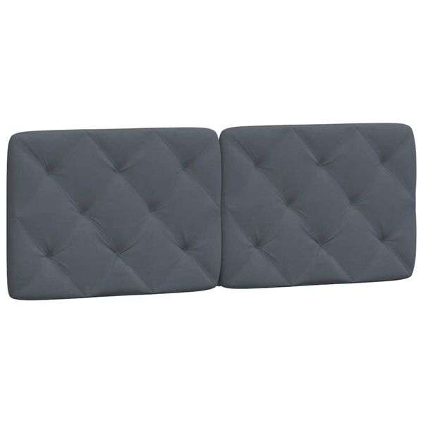 vidaXL Bed Frame without Mattress Dark Grey 137x190 cm Velvet