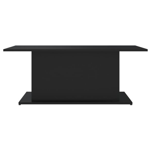 vidaXL Coffee Table Black 102x55.5x40 cm Engineered Wood