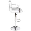 vidaXL Bar Stools 2 pcs White Faux Leather