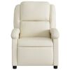 vidaXL Recliner Chair Cream Faux Leather