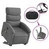 vidaXL Electric Stand up Massage Recliner Chair Dark Grey Fabric