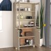 vidaXL Highboard HAMAR Solid Wood Pine Honey Brown
