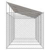 vidaXL Dog Cage with Roof Silver 800 x 200 x 256 cm Steel and PE
