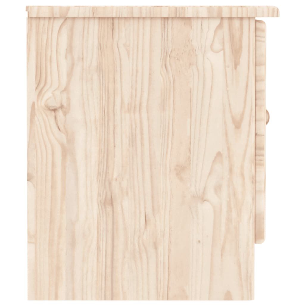 vidaXL TV Cabinet ALTA 112x35x41 cm Solid Wood Pine