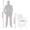 vidaXL Folding Garden Chairs 6 pcs 56x63x90 cm Solid Wood Teak