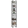 vidaXL 6-Tier Book Cabinet White 40x30x210 cm Engineered Wood