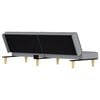 vidaXL Sofa Bed Light Grey Fabric