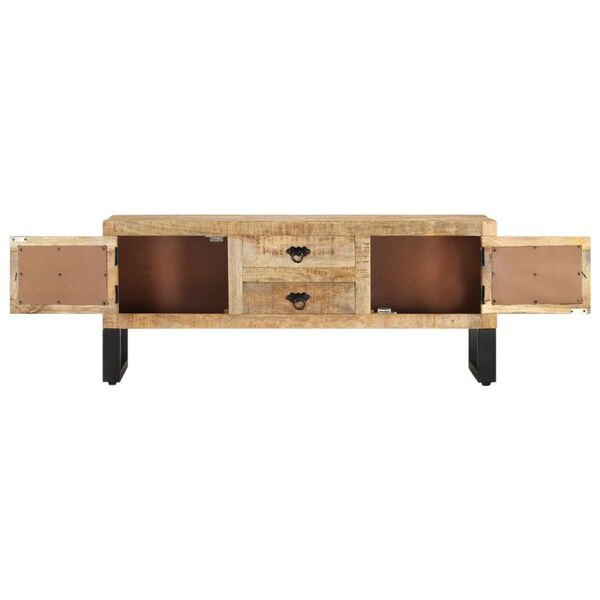 vidaXL TV Cabinet 110x30x45 cm Rough Mango Wood