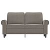 vidaXL 2-Seater Sofa Light Grey 120 cm Velvet