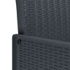 vidaXL Garden Chair 2 pcs Anthracite 53 x 49 x 85 cm PP