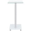 vidaXL U-Shaped Side Table Transparent 45x30x58 cm Tempered Glass