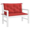 vidaXL Garden Bench Cushion Red 100x(50+50)x7cm Oxford Fabric