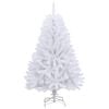vidaXL Artificial Hinged Christmas Tree with Stand White 150 cm