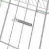 vidaXL Chicken Cage Silver 110 x 100 x 85 cm Galvanised Steel