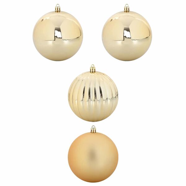 vidaXL Christmas Bauble Set XXL 4 pcs Gold Plastic