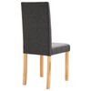 vidaXL Dining Chairs 2 pcs Dark Gray Fabric