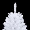 vidaXL Artificial Hinged Christmas Tree with Stand White 150 cm