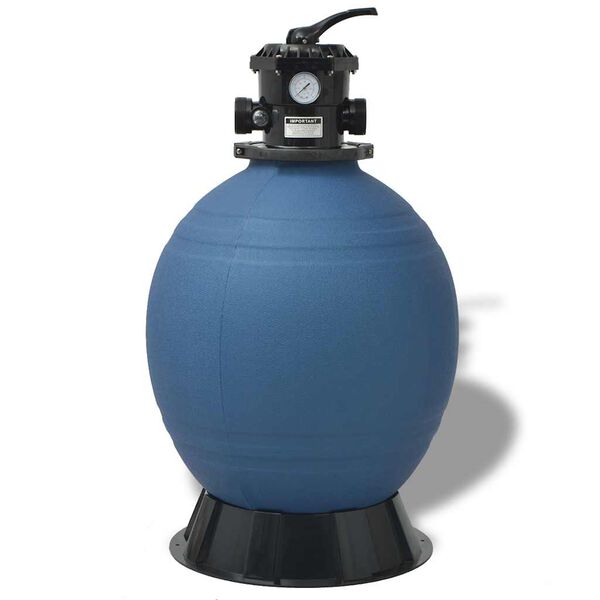 vidaXL Pool Sand Filter Blue &Oslash; 55.9 x 96.5 cm PE