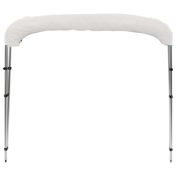 vidaXL 3 Bow Bimini Top White 183x196x137 cm