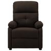 vidaXL Electric Massage Chair Dark Brown Fabric