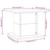 vidaXL Coffee Table Sonoma Oak 55.5x55.5x40 cm Engineered Wood