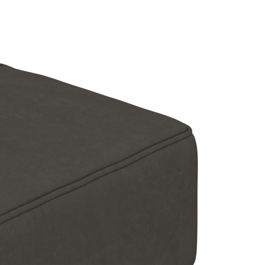 vidaXL 2-Seater Sofa Bed with Two Pillows Dark Grey Velvet