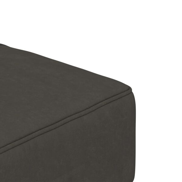 vidaXL 2-Seater Sofa Bed with Two Pillows Dark Grey Velvet