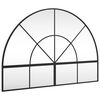 vidaXL Wall Mirror Black 100x70 cm Arch Iron