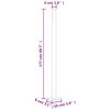 vidaXL Patio Retractable Side Awning 180x600 cm Cream