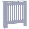 vidaXL RadiatorCover 2 pcs Grey 78x19x81.5cm Engineeredwood