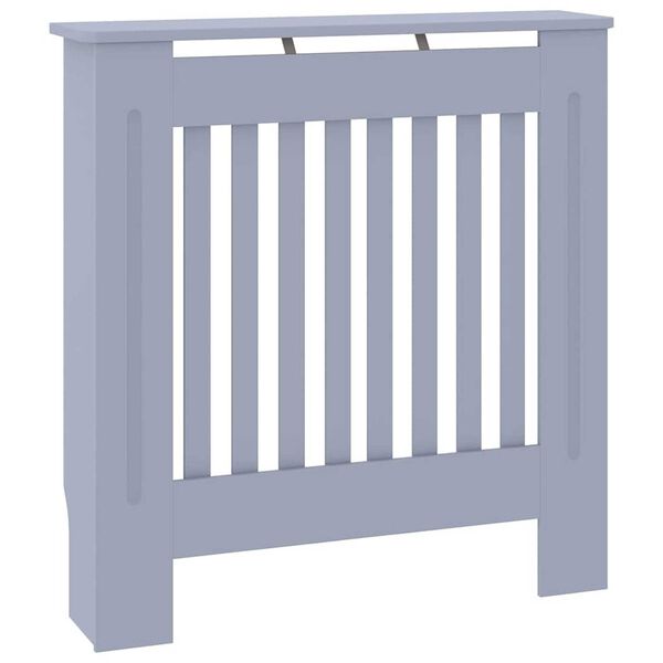 vidaXL RadiatorCover 2 pcs Grey 78x19x81.5cm Engineeredwood