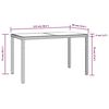 vidaXL 3 Piece Garden Dining Set with Cushions Poly Rattan Beige