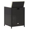 vidaXL Garden Chairs 4 pcs Poly Rattan Black