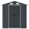 vidaXL Garden Shed Anthracite 191x215x198 cm Galvanised Steel
