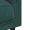 vidaXL Sofa with Cushions 2-Seater Dark Green Velvet