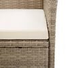 vidaXL 5 Piece Garden Dining Set Beige