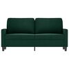 vidaXL 2-Seater Sofa Dark Green 140 cm Velvet
