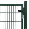 vidaXL 2D Fence Gate (Single) Green 100x80 cm