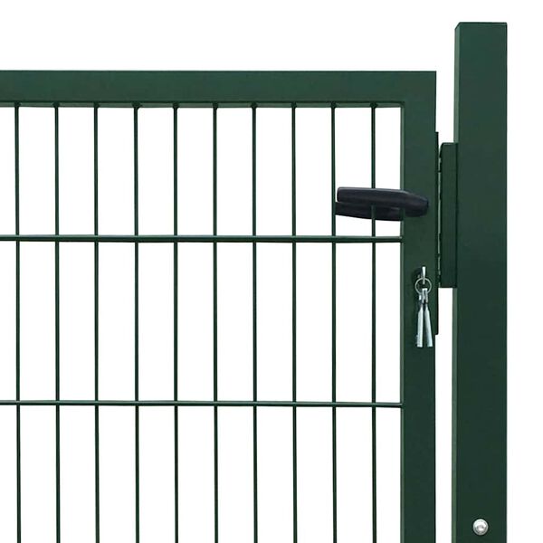 vidaXL 2D Fence Gate (Single) Green 100x80 cm