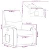 vidaXL Stand up Massage Recliner Chair Dark Green Fabric