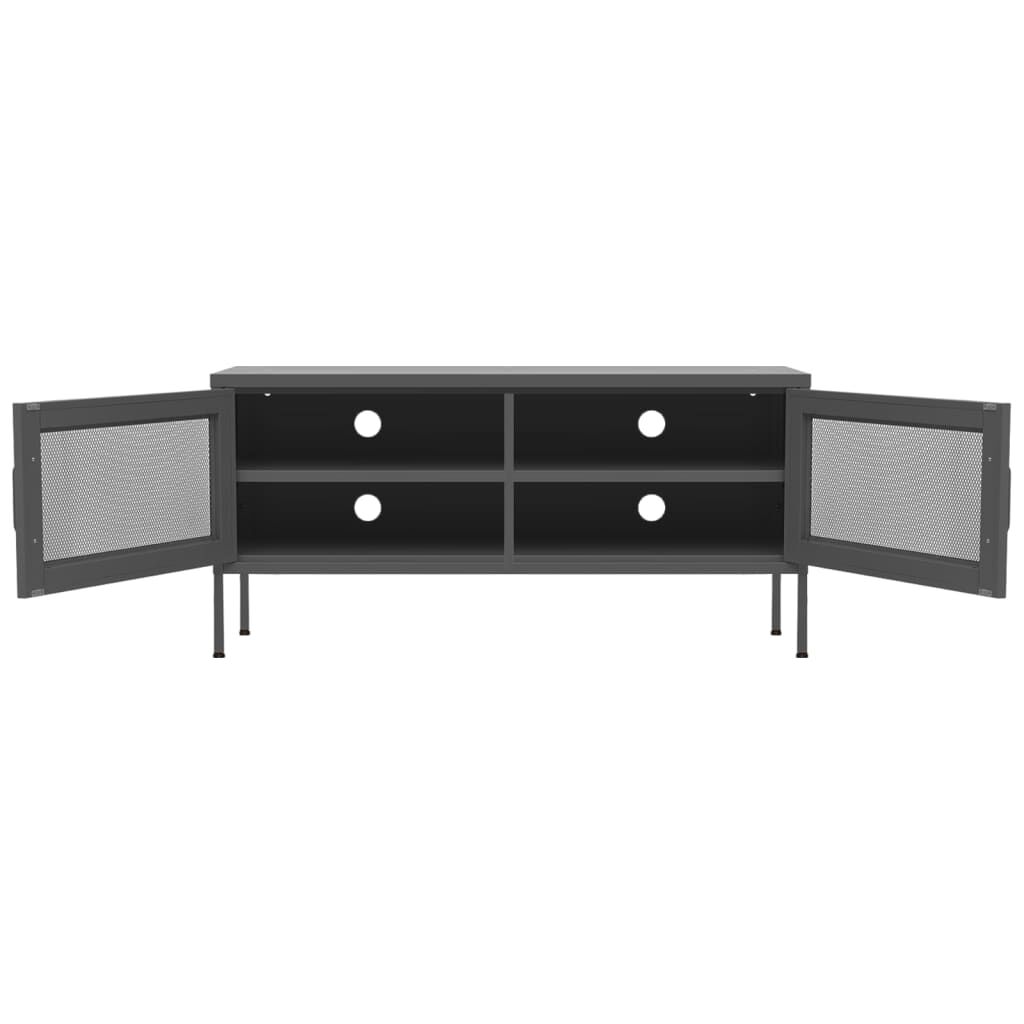 vidaXL TV Cabinet Anthracite 105x35x50 cm Steel