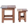 vidaXL Nesting Tables 2 pcs Solid Mahogany Wood