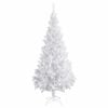 vidaXL Artificial Pre-lit Christmas Tree with Thick Branches White 180 cm