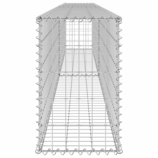 vidaXL Gabion Wall with Covers Galvanised Steel 300x30x50 cm