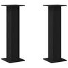 vidaXL Speaker Stands 2 pcs Black Oak 30 x 30 x 95 cm Engineered Wood