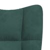 vidaXL Relaxing Chair Dark Green Velvet