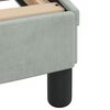 vidaXL Bed Frame "Dover" Light Grey 137x190 cm Double Velvet