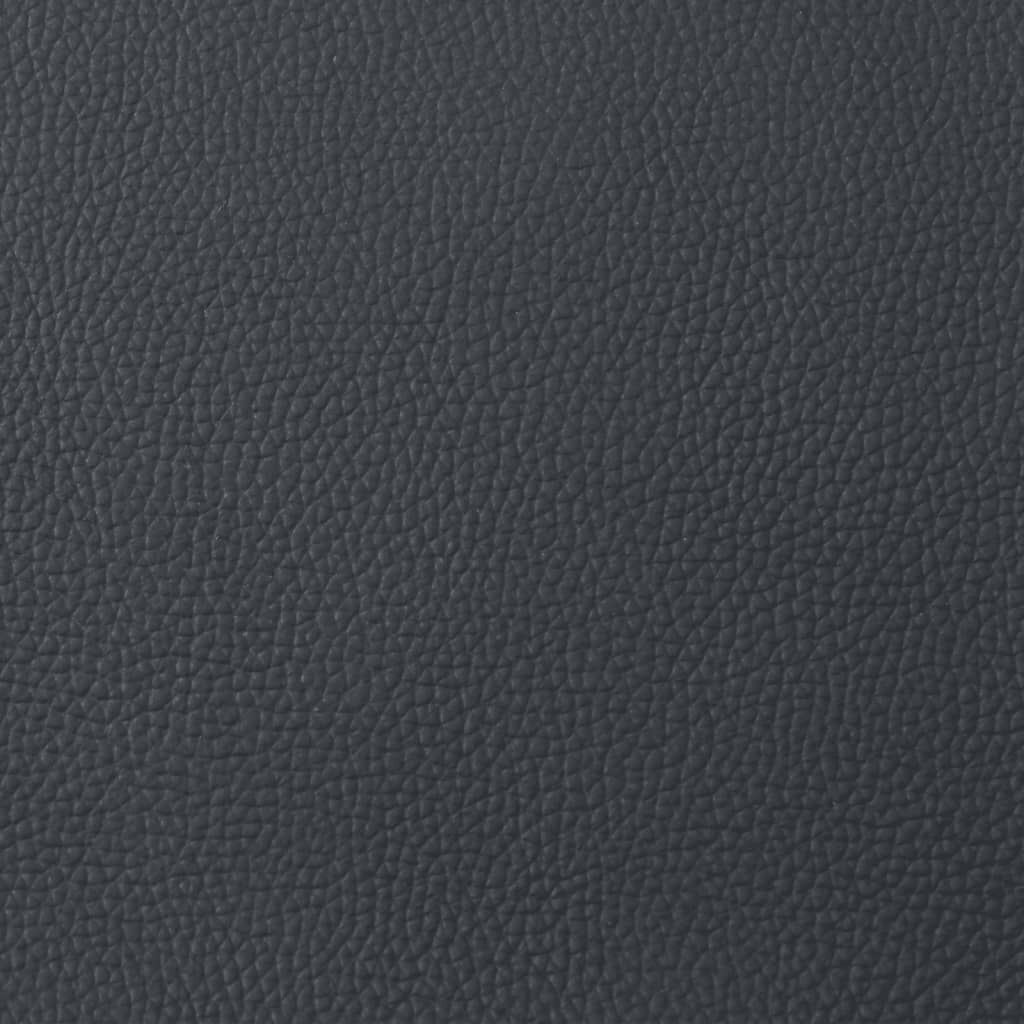 vidaXL Massage Recliner Chair Black Real Leather