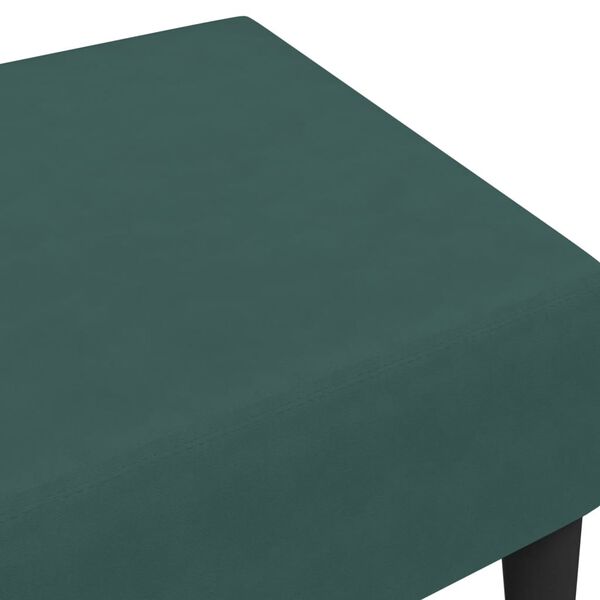 vidaXL Footstool Dark Green 77x55x31 cm Velvet